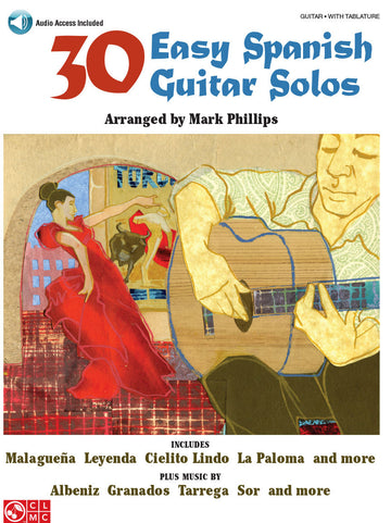 30 EASY SPANISH GUITAR SOLOS + AUDIO TRACKS ROM - GUITAR