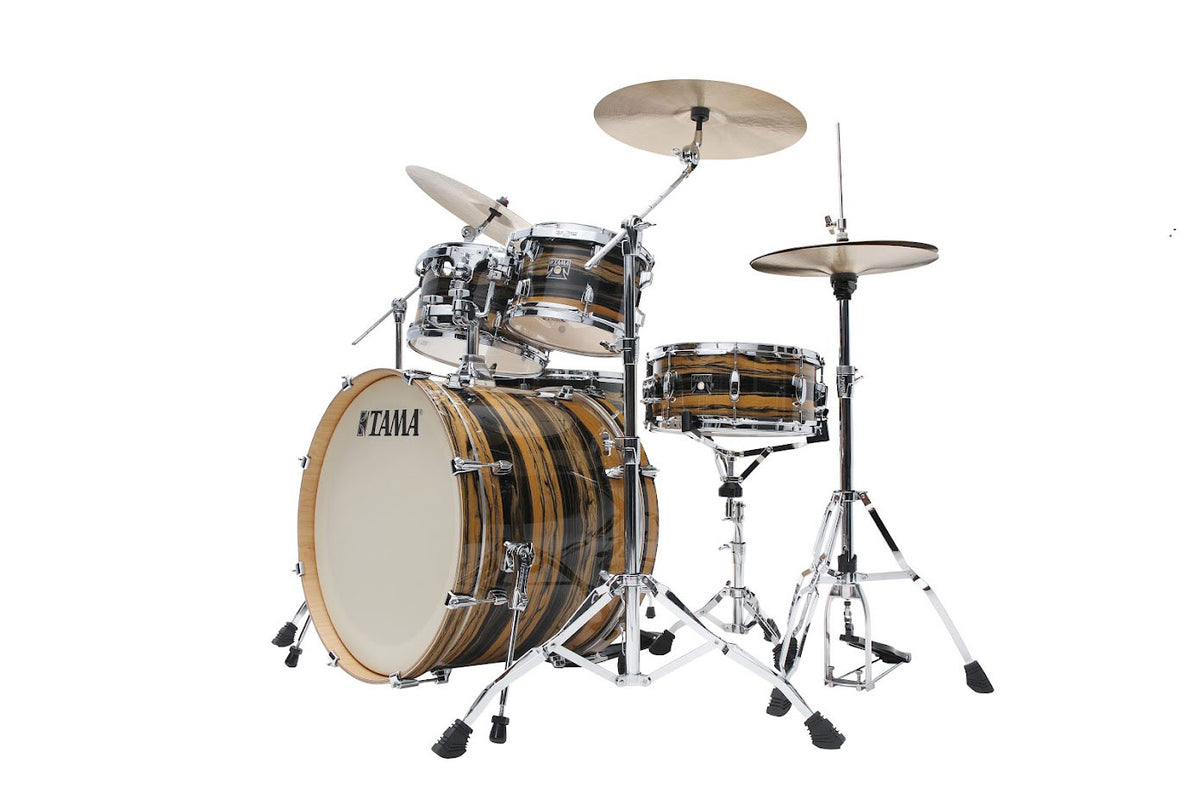 SUPERSTAR CLASSIC STAGE 22 DRUM KIT NATURAL EBONY TIGER WRAP