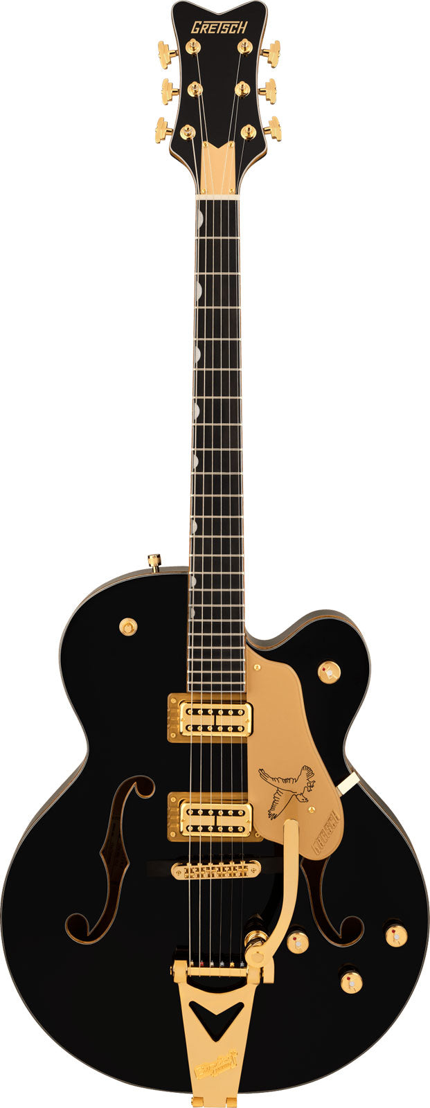 Synchromatic Falcon de corpo oco Single-Cut com Bigsby EBO Preto