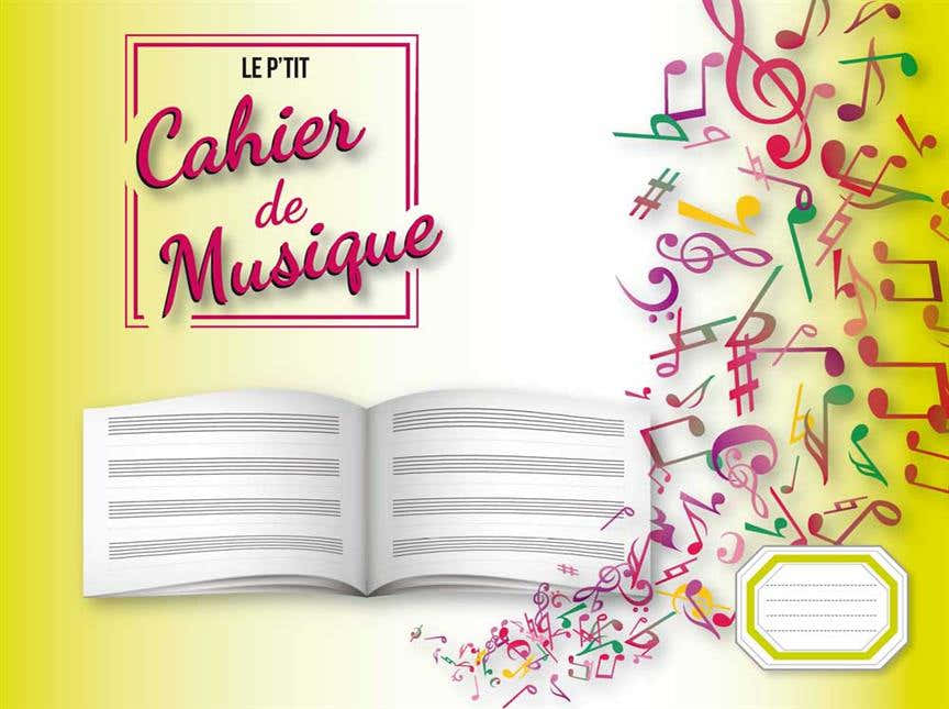 Caderno de música com 4 pautas