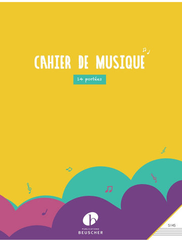 Caderno De Música 14 pautas