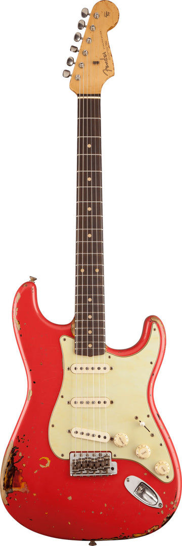 Stratocaster Michael Landau '63 VERMELHO FIESTA sobre Sunburst de 3 Cores Artista Signature 2025
