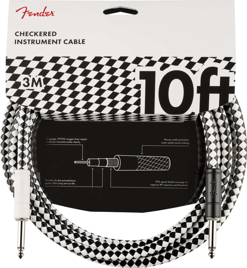 PRO 10' CHECKBOARD INSTRUMENT CABLE