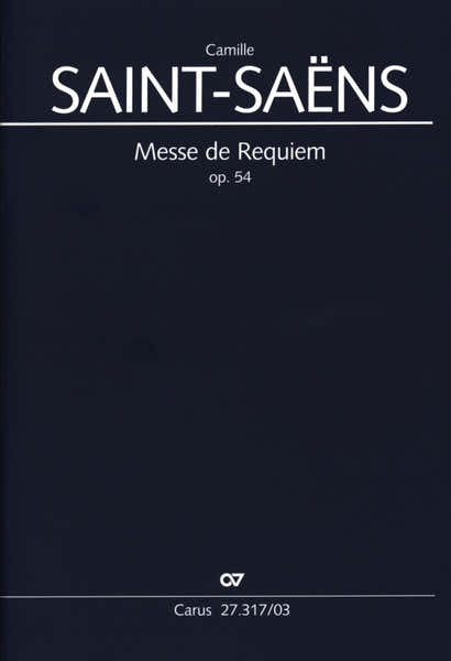 SAINT-saens Camille - Messe De Requiem Op.54 - Reduction Piano