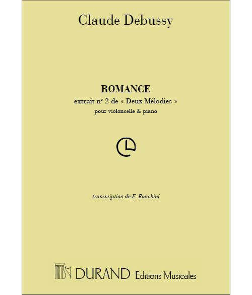 DEBUSSY - ROMANCE - VIOLONCELLE ET PIANO