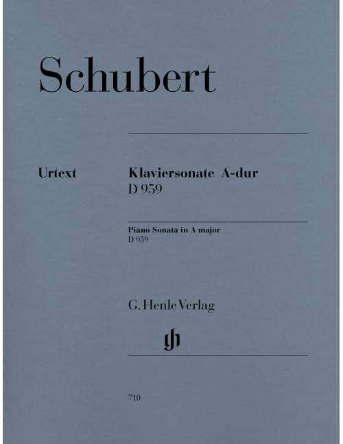 Schubert - Sonate Pour Piano En La Majeur D 959 - Piano