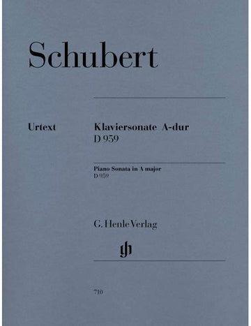 SCHUBERT F. - PIANO SONATA A MAJOR D 959