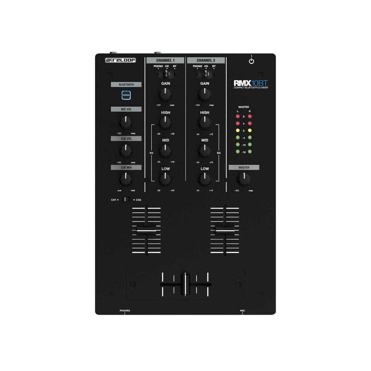 Mesas de mistura dj de 2 vias Reloop