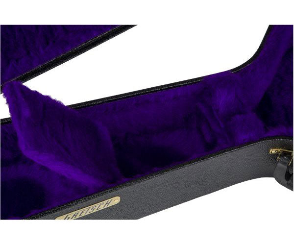 G6296 ROUND NECK RESONATOR FLAT TOP CASE, BLACK