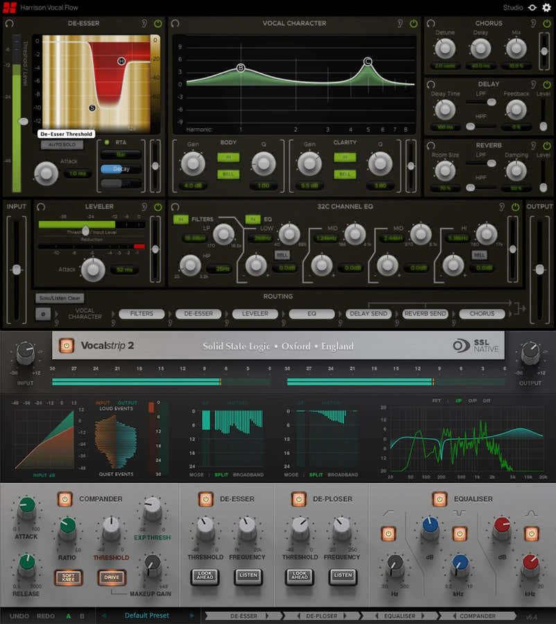 SSL Vocalstrip 2 e Harrison Fastrack Bundle