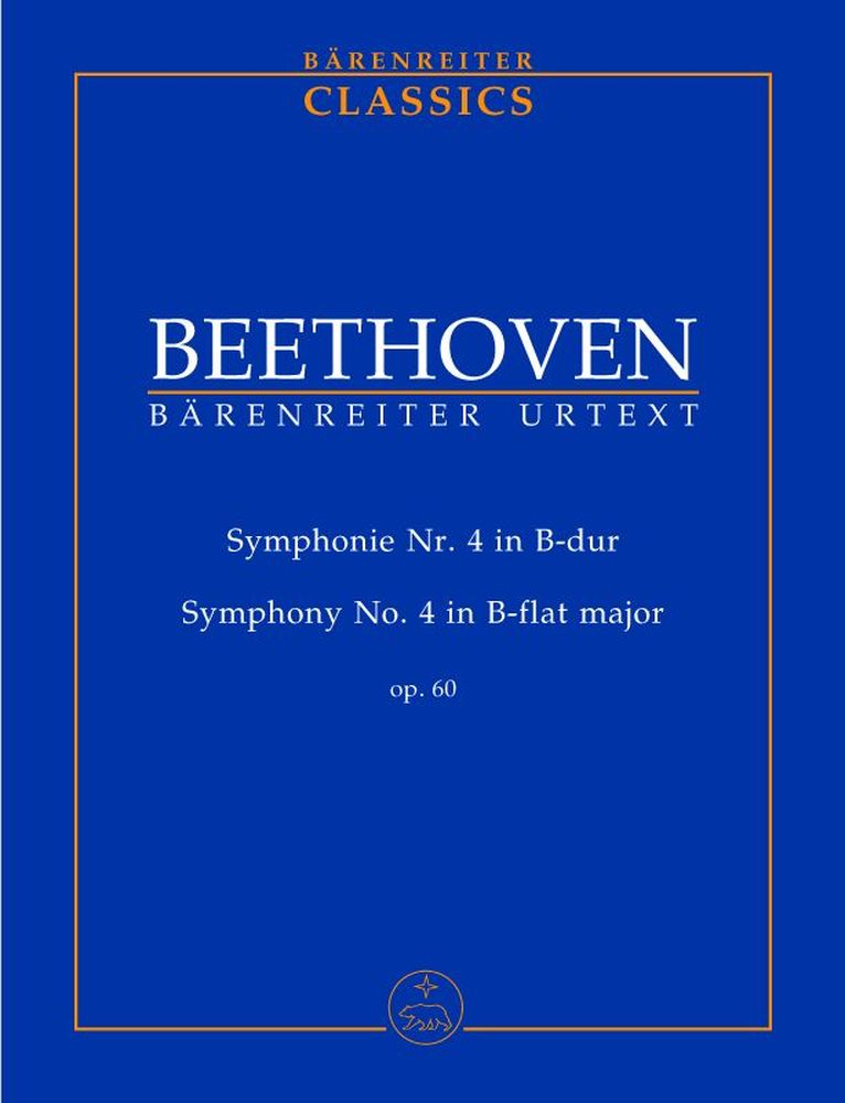 Beethoven L.von - Symphonie N°4 En Mib Majeur Op.60 - Partitura de bolso