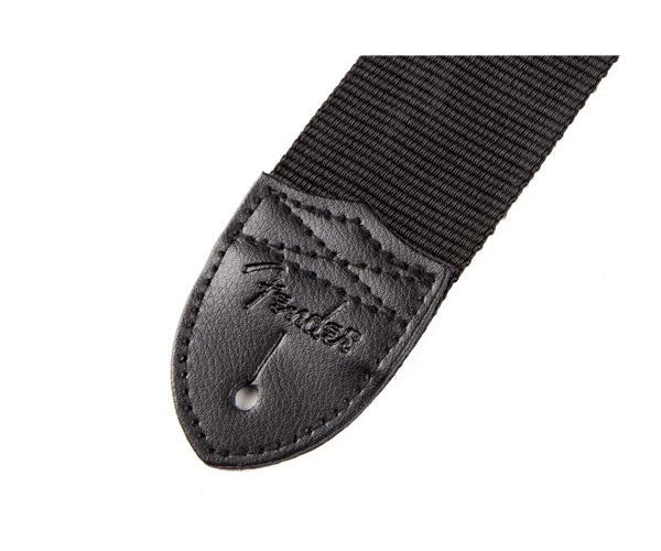 2" Correia de nylon com raio Preta