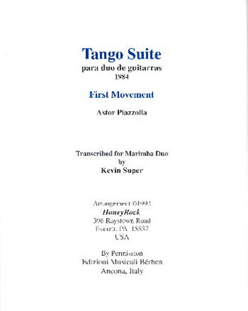 Piazzolla Astor - Tango Suite 1er Mouvement - 2 Guitares