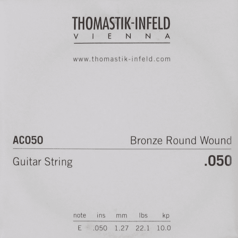 ACOUSTIC GUITAR STRINGS PLECTRUM ACOUSTIC SERIES. NICKEL-FREE.050