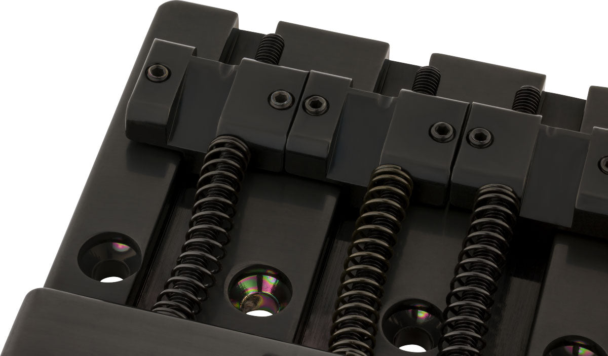 Fender Conjunto de ponte para baixo de 4 cordas HiMass com selas de latão Preto