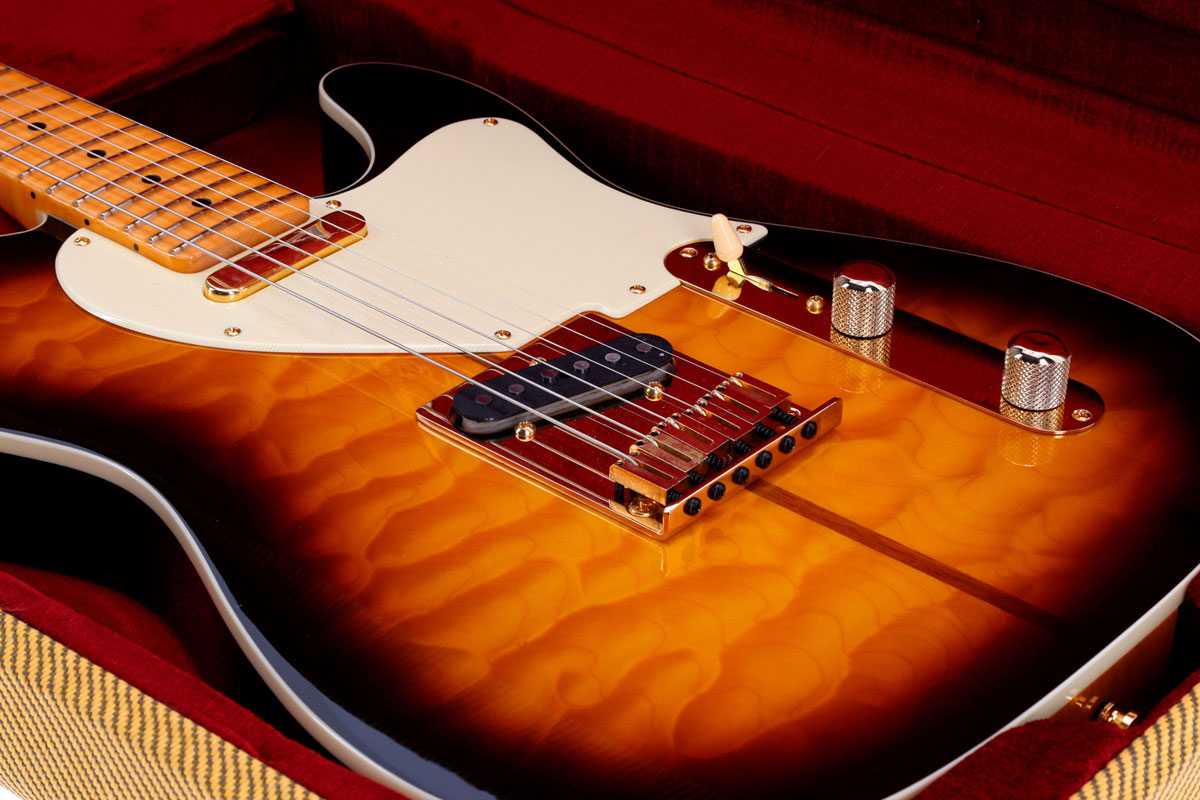 Telecaster Merle Haggard NOS Sunburst de 2 cores Signature Artist 2025