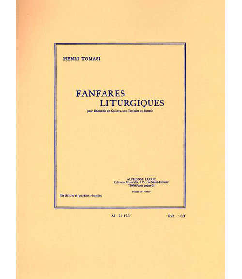 Tomasi H. - Fanfares Liturgiques - Conducteur et Parties