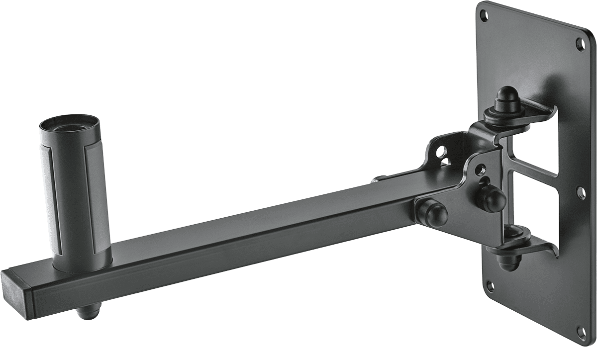 K&M SPEAKER WALL MOUNT BLACK; W. EXPANDING MANDREL