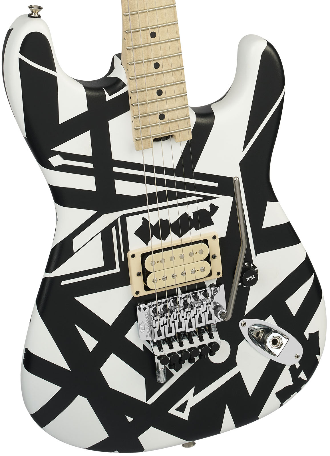 EVH Striped Series Shapes, MN Branco e Preto