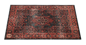 Tapete Vintage Persian 1.30 X 0.90M Antiderrapante - Preto Vermelho