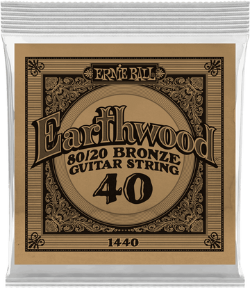 .040 EARTHWOOD 80/20 BRONZE ACOUSTIC GUITAR STRINGS