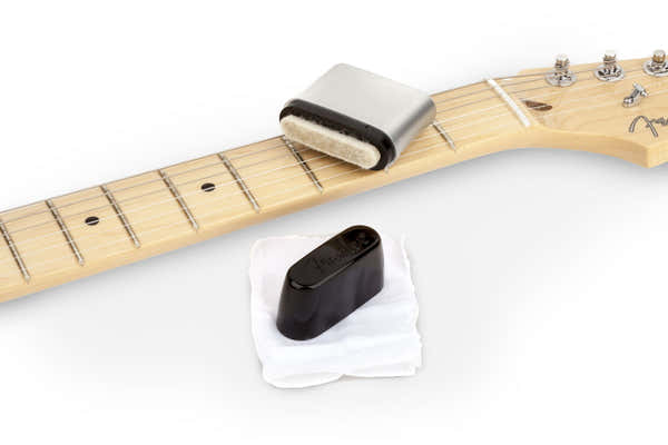 Fender Speed Slick Limpador de cordas de guitarra Preto/Prateado
