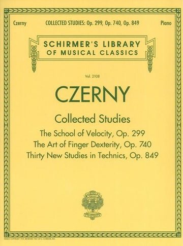 CZERNY C. - Estudos reunidos - OP.299 OP.740 OP.849 - piano