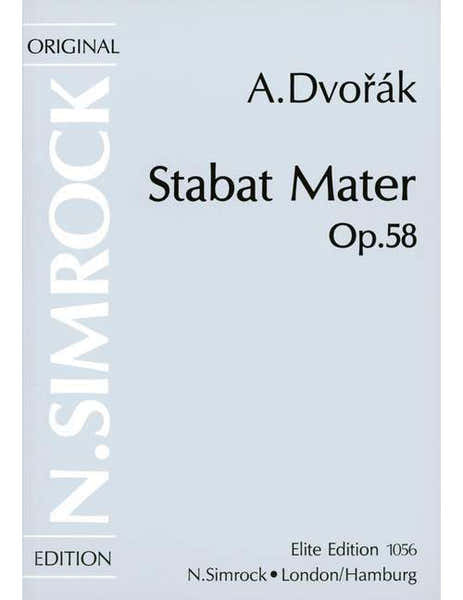 Dvorák - Stat Mater Op. 58 - 4 Soloists Choeur Mixte Et Orchestre