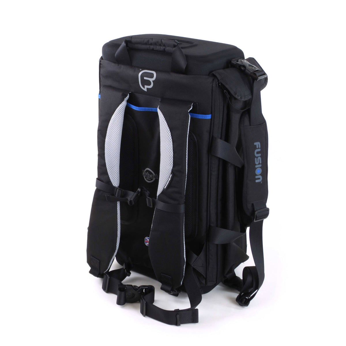 Premium Black/Blue Triple Trumpet Case