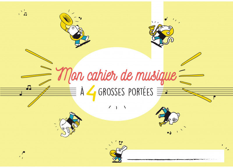 Caderno De Música 4 Pautas Grandes