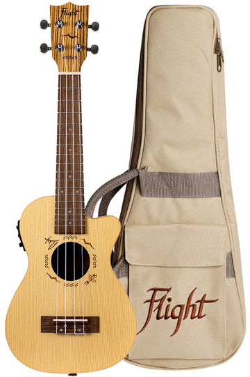 Flight DUC328CEQ Elec Concert Ukulele - Zeb B&S -