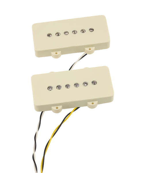 Conjunto de captadores CuNiFe/cobalto Jazzmaster cromados