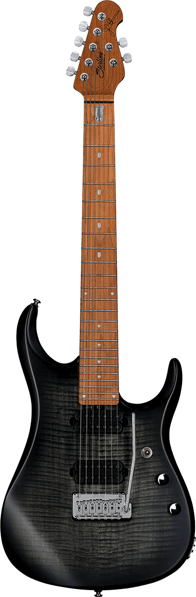 JP15 7 Tampo em ácer flamejado Trans Black Satin
