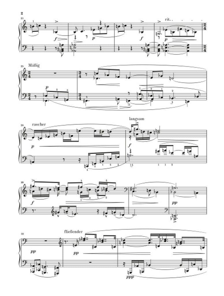 Schonberg Arnold - Three Piano Pieces Op.11