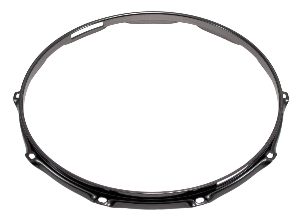H30-14-10SBK - CERCHIO 14" 10 TIRANTI CORDIERA NERO SUPER TRIPLA FLANGIA 3.0MM