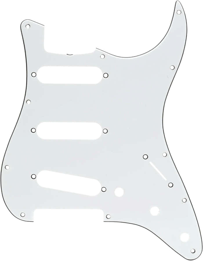 PICKGUARD 60S STRAT SSS WHITE