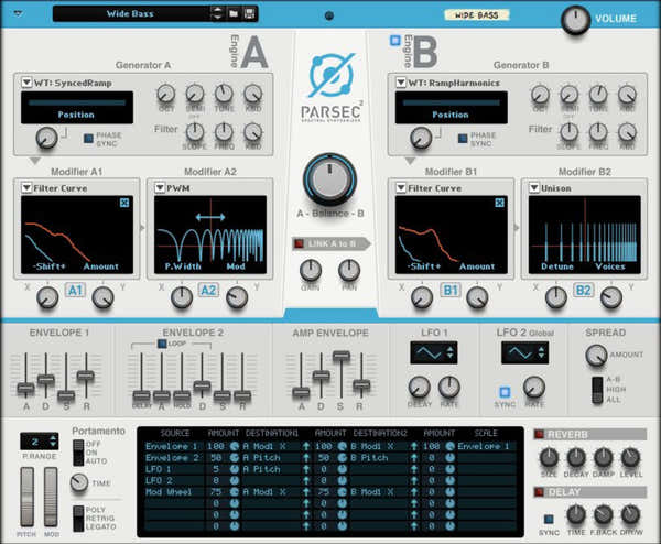Reason Studios Parsec Spectral Sintetizador
