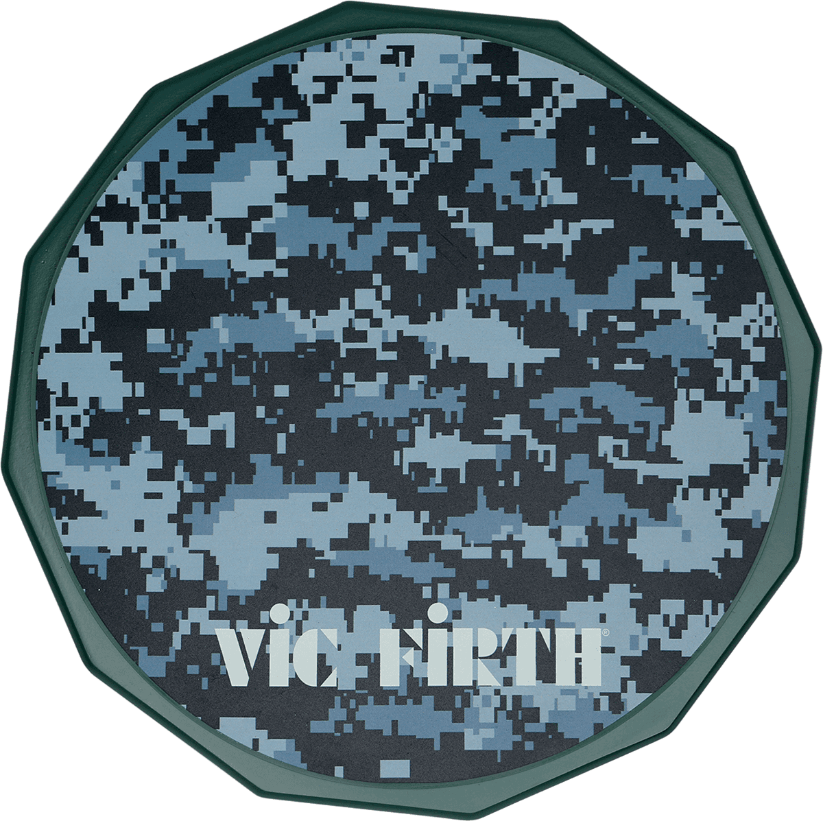 VIC FIRTH DIGITAL CAMO PRACTICE PAD 12" (IN ENGLISH)