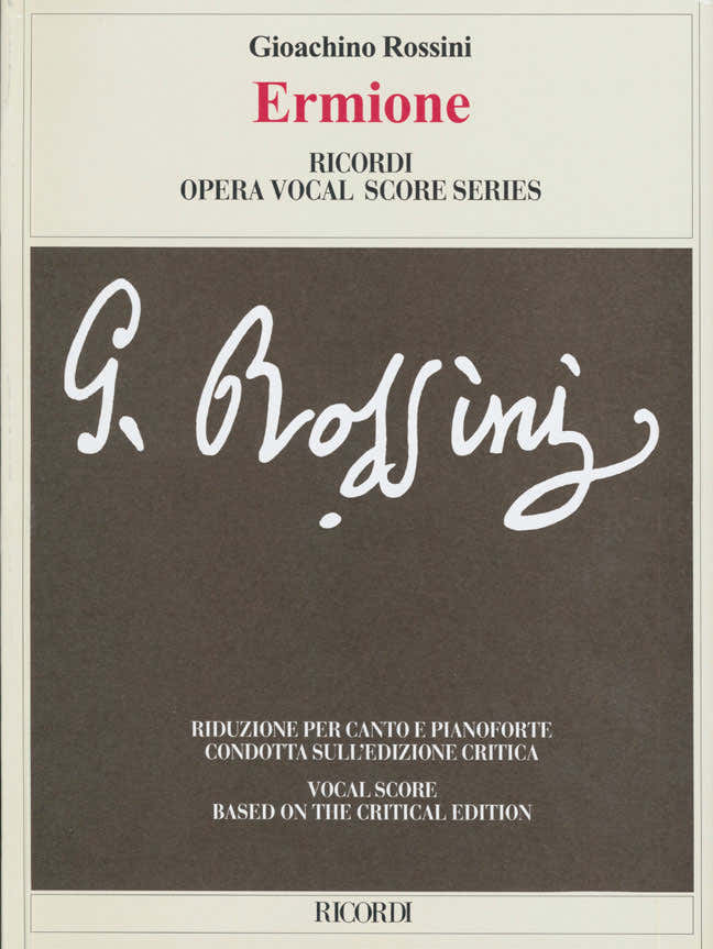 ROSSINI G. - ERMIONE - CHANT PIANO