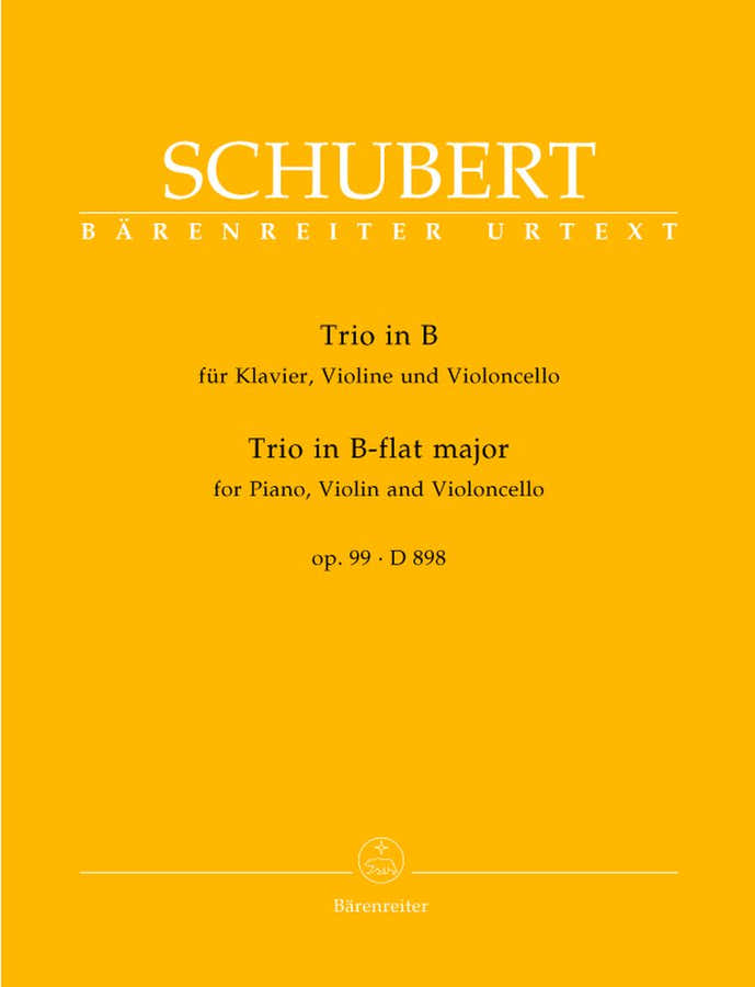 Schubert Franz - Trio B Flat Op.99 - Violin Cello And Piano