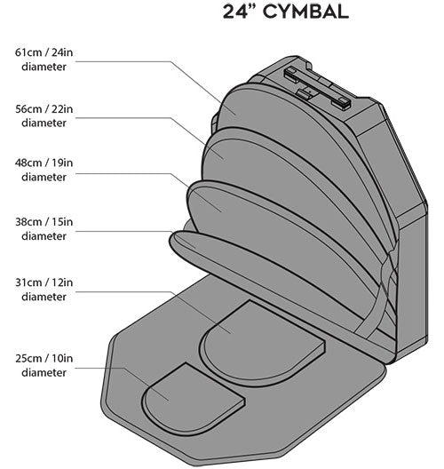Veloc - 6 Cymbal Bag - 24-22-19-15-12-10 in