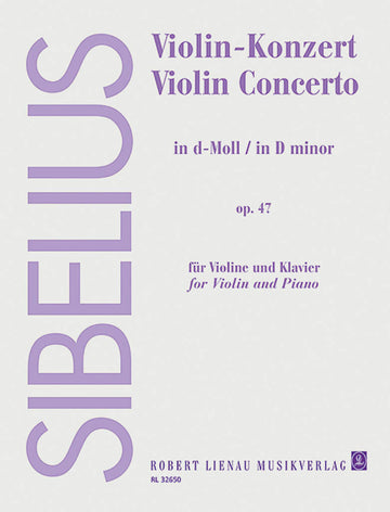 Sibelius J. - VIOLIN-konzert D-moll Op.47 - Violon et Piano