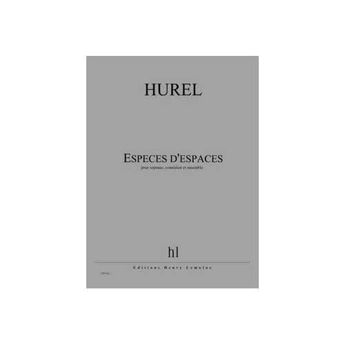 Hurel Philippe - Eces D'Aces - Soprano Comedien Et Ensemble