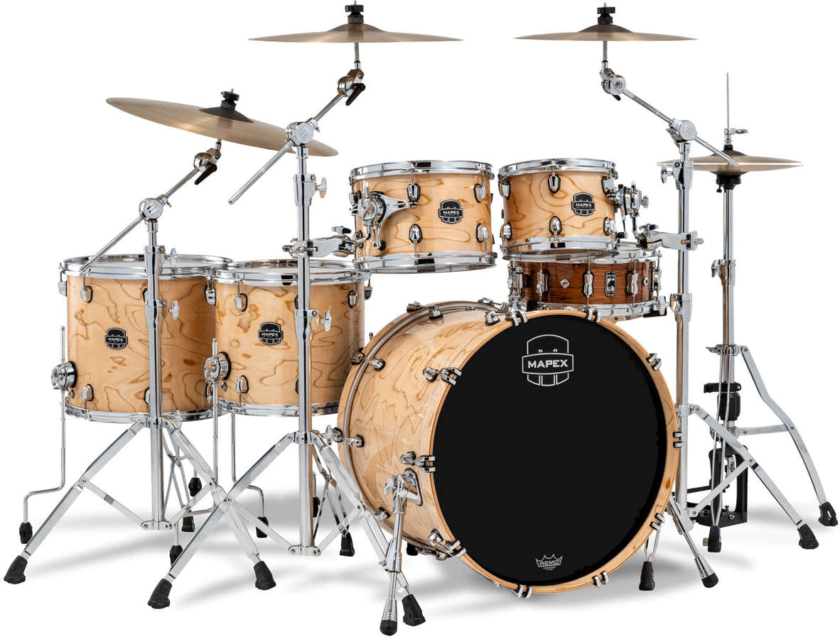 MAPEX SATURN VI STUDIO 22" Degradê de acer natural