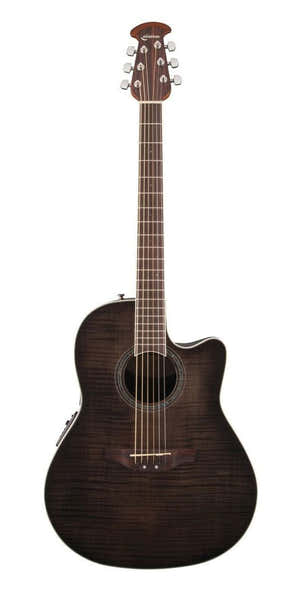 E-Acoustic Guitar Celebrity Standard Plus Mid Cutaway Transparent Blackburst Flame