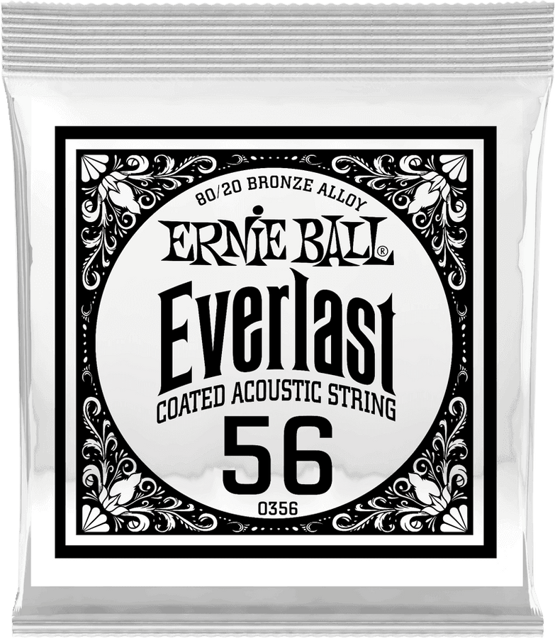 .056 EVERLAST COATED 80/20 BRONZE ACOUSTIC GUITAR STRINGS