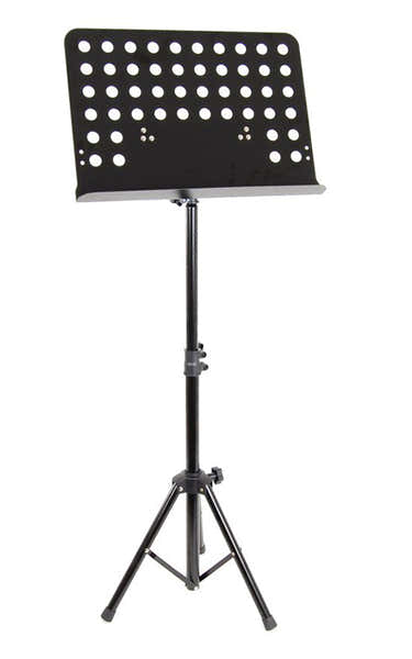 MU30 Estante de Partituras Preto Orquestra Bandeja