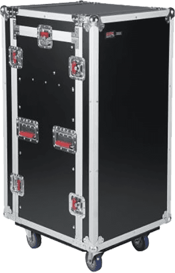 WOOD G-TOWER 10U X 16U WITH CASTERS