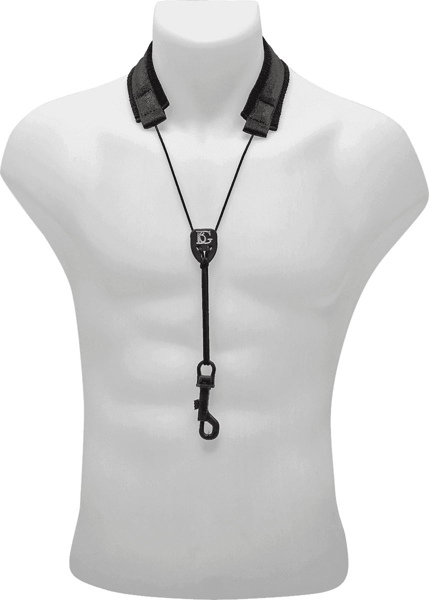 BG S85SH - CORREIA SAXOFONE SOPRANO CURVO NYLON NINO (SNAP HOOK)