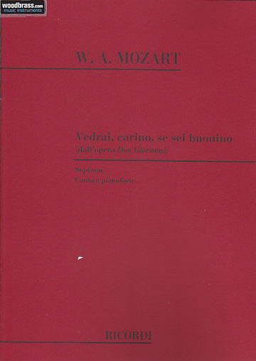 MOZART W.A. - DON GIOVANNI: VEDRAI CARINO SE SEI BUONINO - CHANT ET PIANO